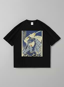 Amazon | OZROSAURUS MACCHO Tシャツ 浮世絵 ブラック グッズ