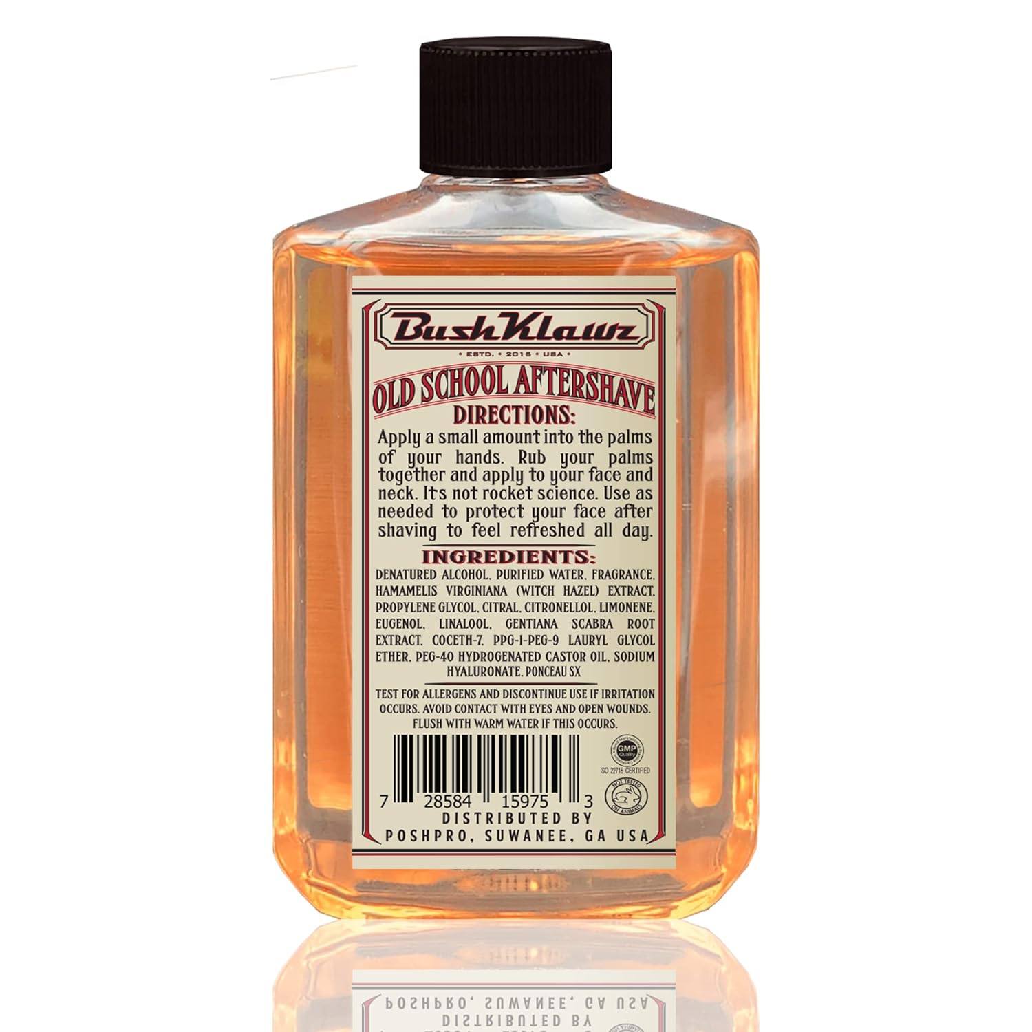 BushKlawz Classic Refreshing Cooling Soothing Barbershop After Shave Lotion Balm Toner Splash Lumber Prince Satisfy all Types of Viking Cannon Black Prime AfterShave Tonic Cologne - Image 3