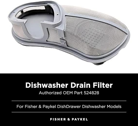 Dishwasher Drain Filter for Fisher & Paykel DishDrawer Dishwashers - 524828 Dishwasher Filter for Models DD24xx7, DD24xx9, DD36xx2, DD60xx7, DD60xx7E, DD90XX2 to Replace Parts 527739 and 523311