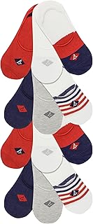 Forro de bloque de color para mujer, paquete de 12 pares, blanco/azul marino, talla de zapato de mujer 4-10, Blanco/azul marino, 4-10