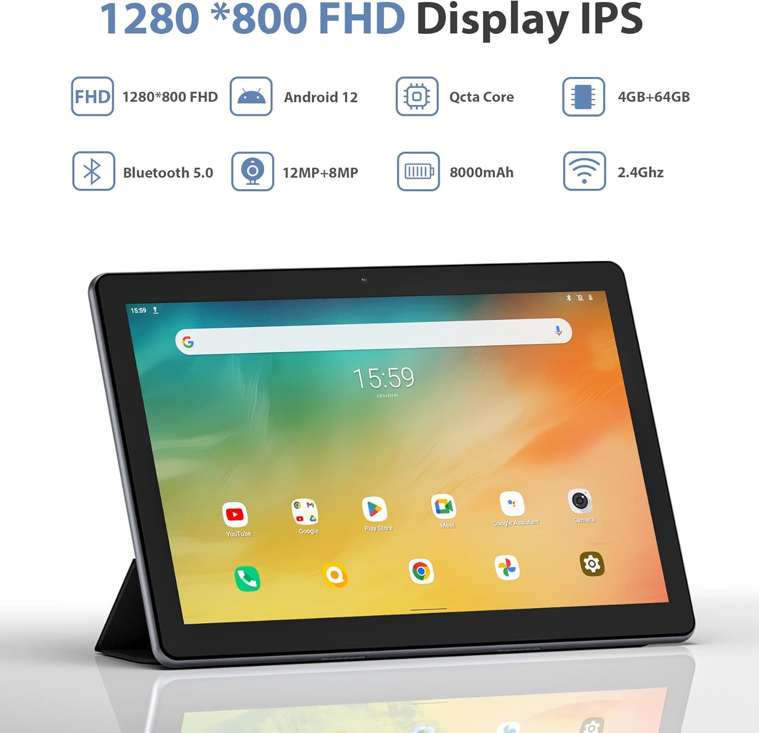 TOSCiDO Tablet 10 Pollici Android 12: Tablet in offerta con SIM/LTE, 4GB RAM+64GB ROM (TF 1TB) -Octa-Core 2GHz, WiFi, 1280 * 800 FHD IPS, 8000mAh, Gaming, Bluetooth 5.0, GPS, con Custodia - Grigio TOSCiDO Tablet 10 Pollici Android 12: Tablet in offerta con SIM/LTE, 4GB RAM+64GB ROM (TF 1TB) -Octa-Core 2GHz, WiFi, 1280 * 800 FHD IPS, 8000mAh, Gaming, Bluetooth 5.0, GPS, con Custodia - Grigio