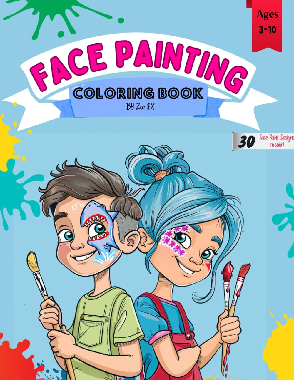 Face Painting Coloring Book (Face Painting Coloring Books)