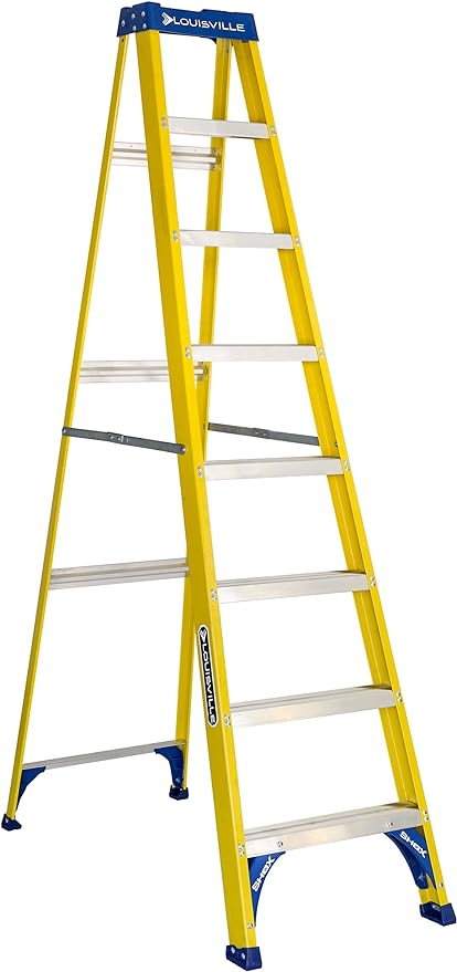 Louisville Ladder FS2008 8-Foot Step Ladder, 8 feet, Yellow