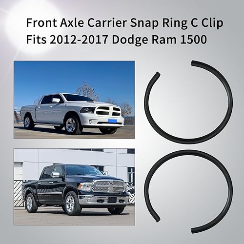 Miniatura 4 de 68146592AA Clip de anillo de presión para portador de eje delantero compatible con Dodge Ram 1500 2012-2017