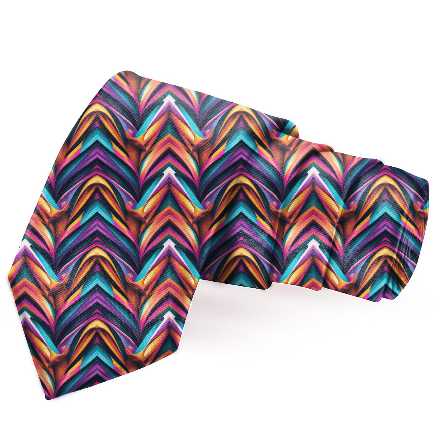 blacksmith Multicolor Pulse Printed Necktie for Men-picture-51