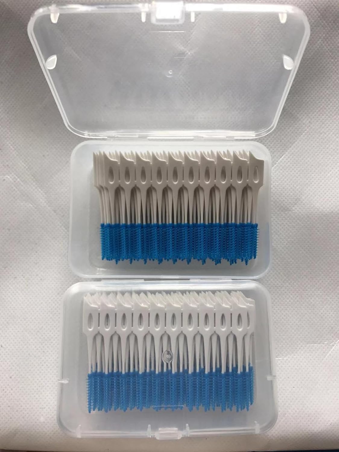 200 Packs of Oral Cleaning and Care Massage Pointed Interdental Brush Soft Bristle Soft Silicone Rotary Interdental Brush