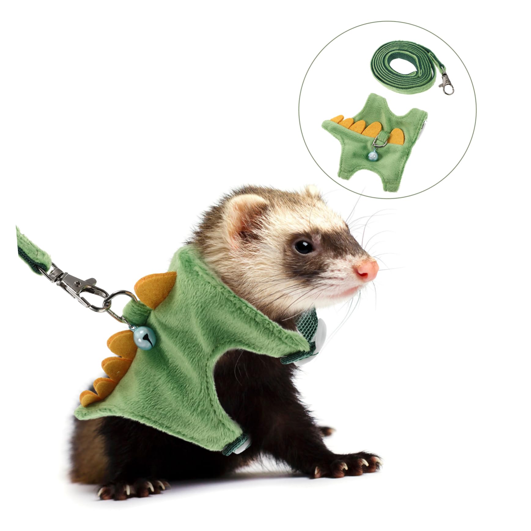 Ipetboom 4pezzi Guinzaglio Per Furetto Pettorina Leggera Per Piccoli Animali Domestici Con Cinghia Lunga e Chiusura Sicura Per Passeggiate e Allenamenti