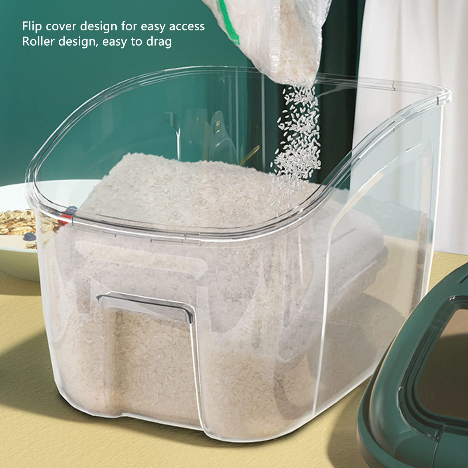 LEYT Scatola per la Conservazione del Riso Contenitore per la Conservazione degli Alimenti Sigillato Perfetto a Prova di Insetto per Noci Snack Casalinghi (10 kg)