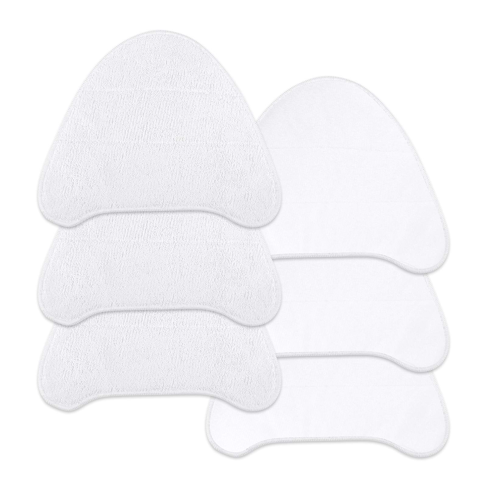 Keepow A- 6 Pack White 6Pack Microfiber Steam Mop Pads Replacement, Compatible With Vax Steam Mop Pads S85-Cm S86-Sf-Cc, S86-Sf-C