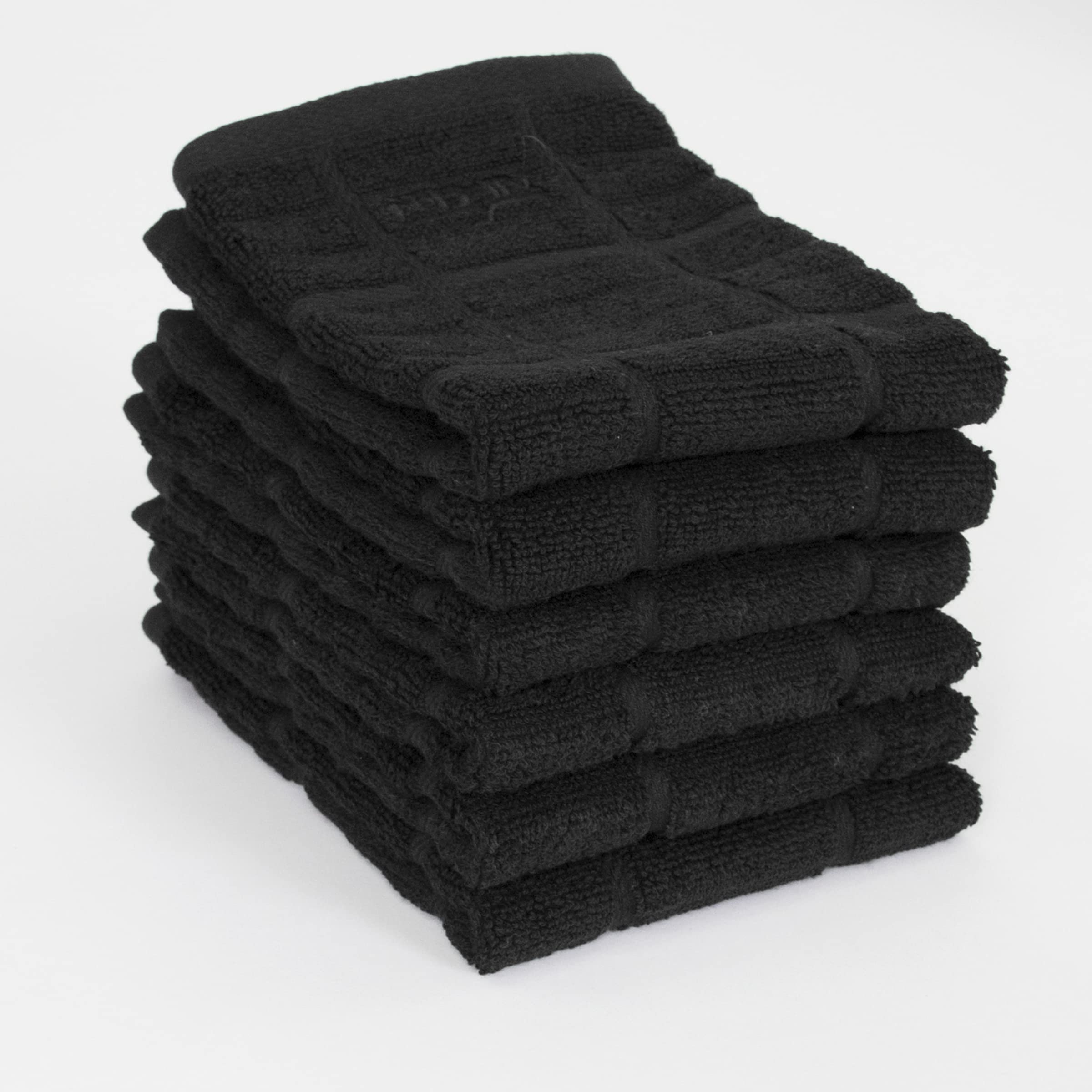 All-Clad 89301 - Strofinaccio in cotone, Cotone, Nero, 6-Pack