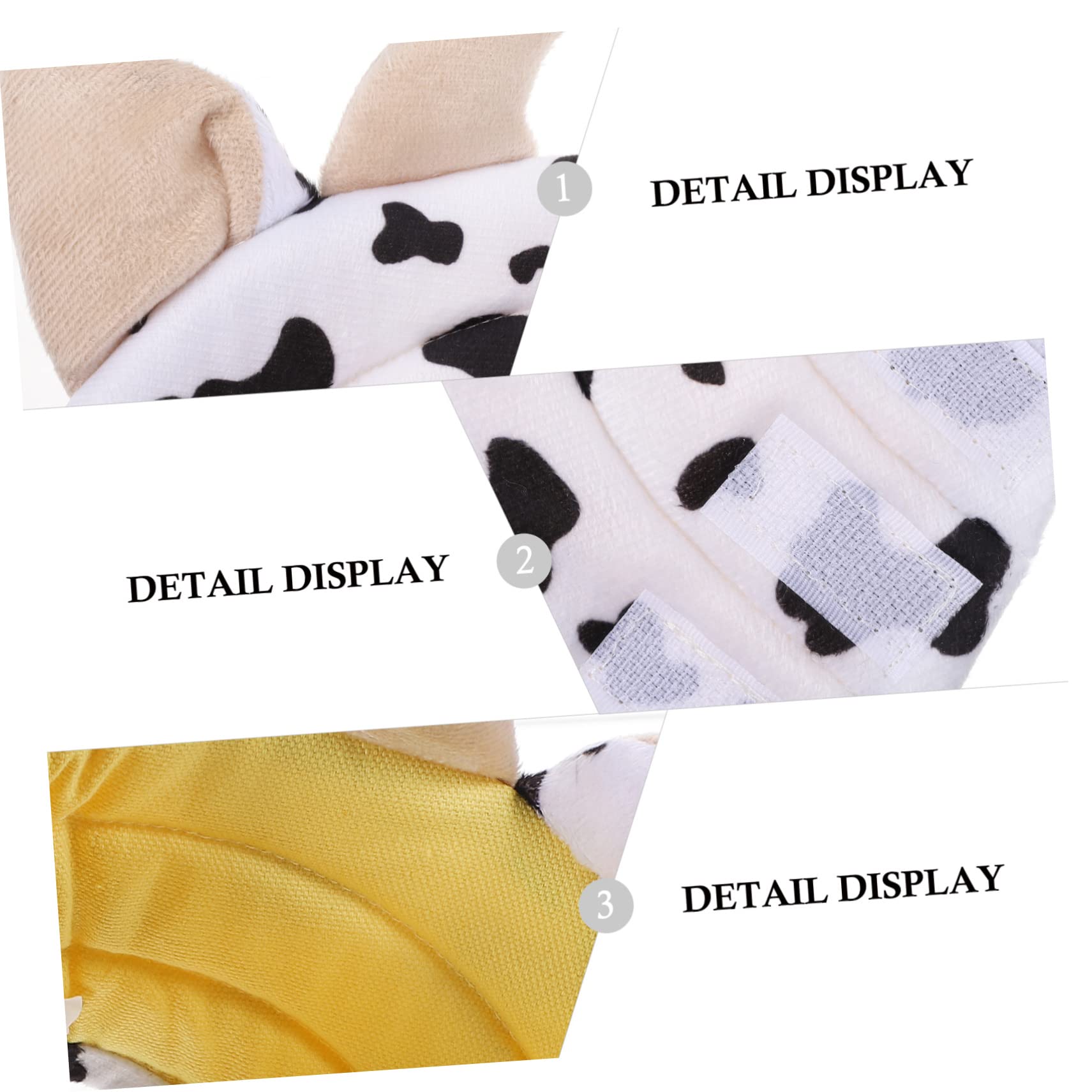 BESPORTBLE 3pezzi Collare Di Cotone Morbido Per Cani e Gatti Protezione Post-operatoria Design Forma Di Mucca Comfort e Sicurezza Per Tuo Animale Domestico