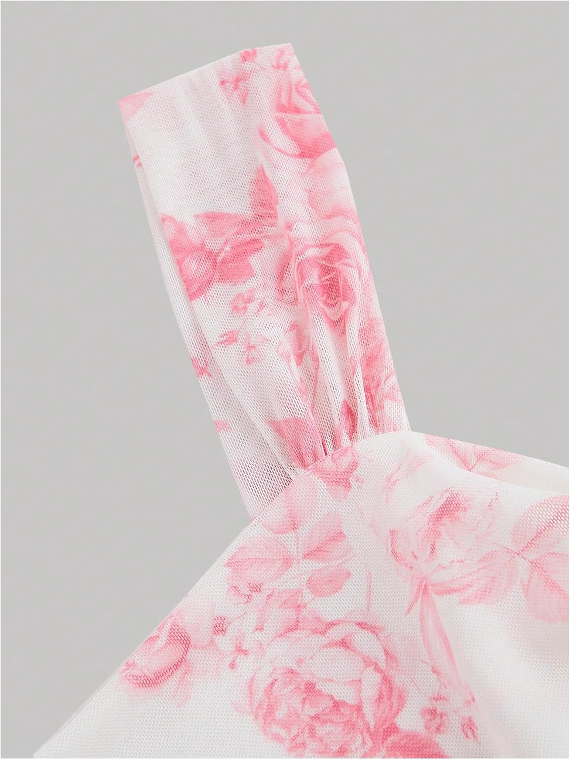 GORGLITTER Women's Floral Summer Wedding Guest Dress Ruched Cocktail Party Bridal Shower Formal Beach Midi Sun Dresses - Image 3