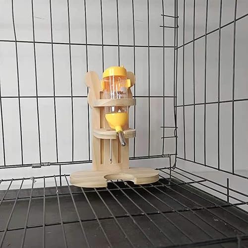 Miniatura 6 de Hamiledyi Botellas de agua colgantes para mascotas, altura ajustable, dispensador de agua para hámster, botella de agua de 2.7 fl oz, sin goteo,