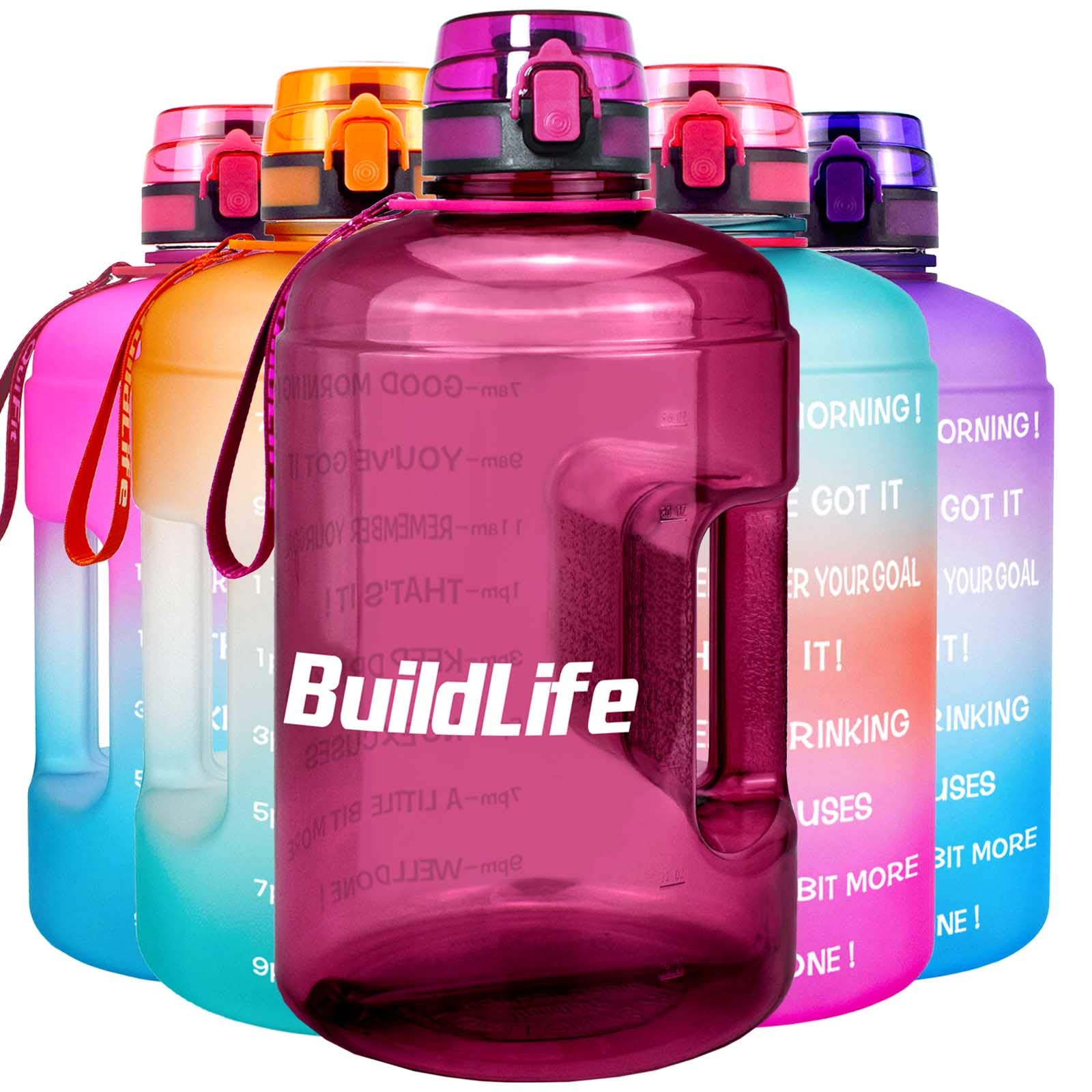 Buy BuildLife Gallon Motivational Water Bottle Wide Mouth with Time