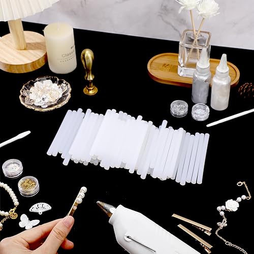 Miniatura 19 de ENPOINT Paquete de 72 barras de pegamento caliente negras a granel, 0.27 x 4 pulgadas, mini barras de pegamento caliente para reparación