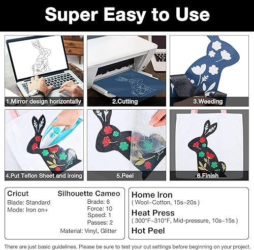 Miniatura 5 de TORC Rollo de vinilo de transferencia de calor HTV con purpurina champán de 12 pulgadas x 20 pies, vinilo brillante para planchar para camisetas,