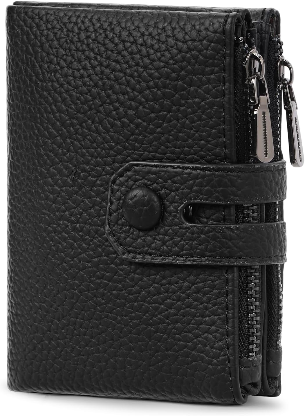 Small Wallet for Women Card Holder with Double Zipper Pockets