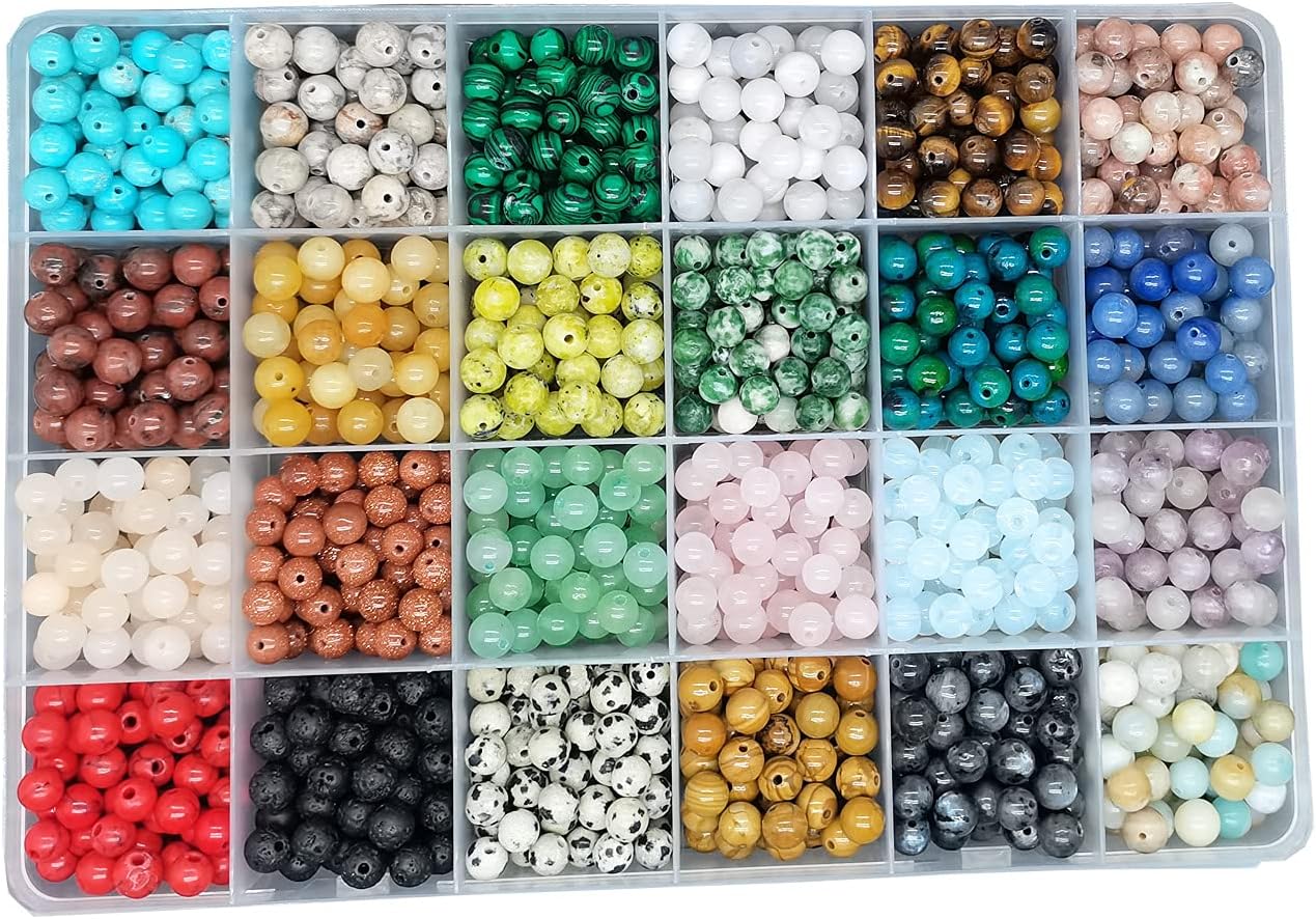 200 Perles Ivoire 12mm Anezus - Perles à Coudre Pour Bijoux, Bracelets, Décoration, Remplissage Vase