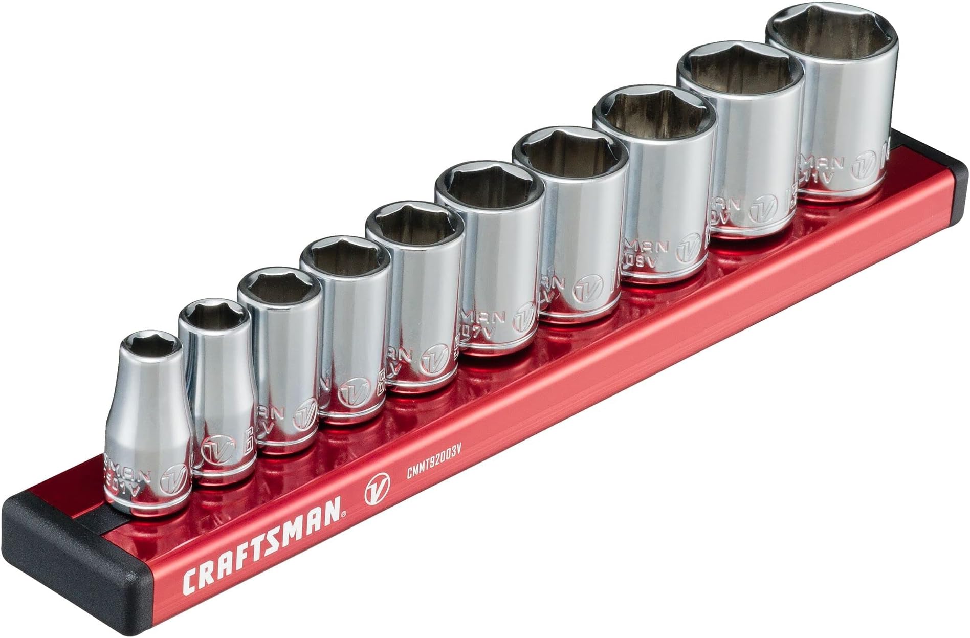 Amazon.com: CRAFTSMAN V-SERIES Socket Set, Shallow MM, 1/4 Inch Drive ...