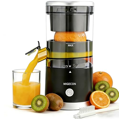 MIGECON Electric Citrus Juicer, Rechargeable Orange Juicer Squeezer, Black |