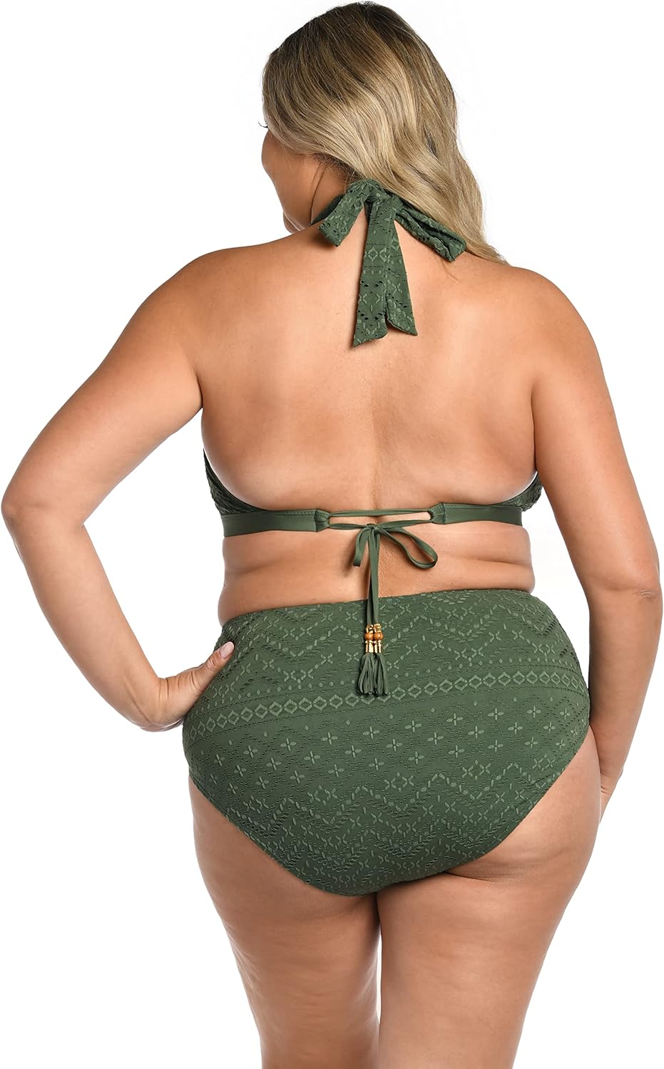 La Blanca Womens Halter Bikini Swimsuit Top - Image 2