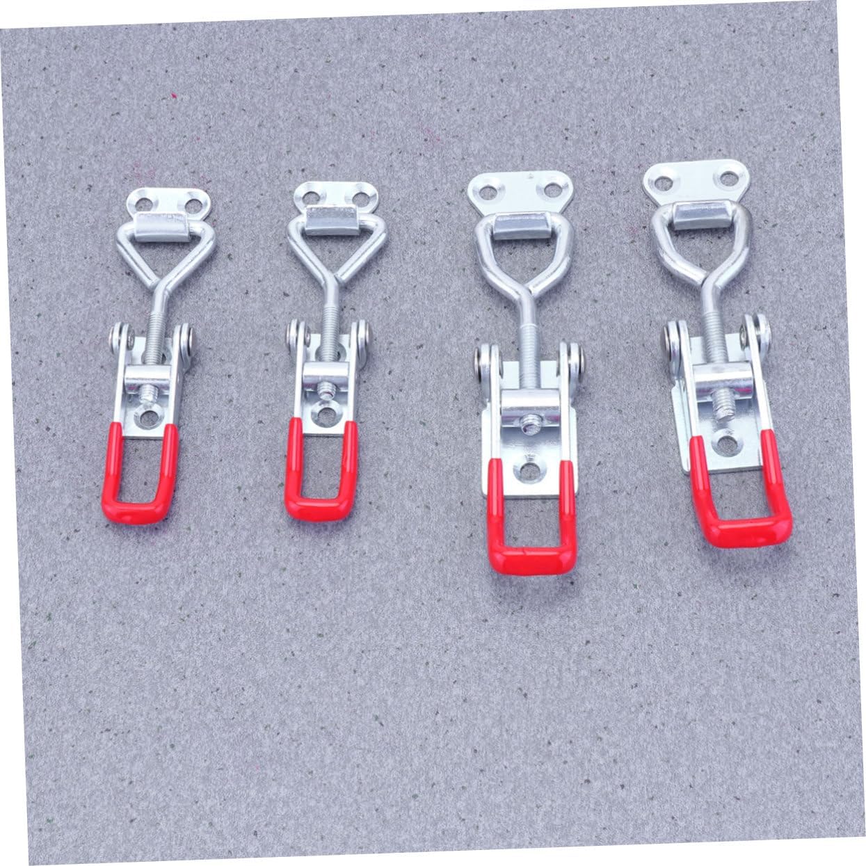 DOITOOL 2 Pcs 4001 4002 toggle clamp adjustable clamp stainless steel clamp quick release clamp locking clamp action clamps 90 degree clamp toggle latch clamp bolt stainless steel clip