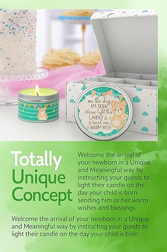 Miniatura 6 de Recuerdos de fiesta de revelación de género de alta calidad, recuerdos neutros de género para invitados, elegantes velas de baby shower, regalos de