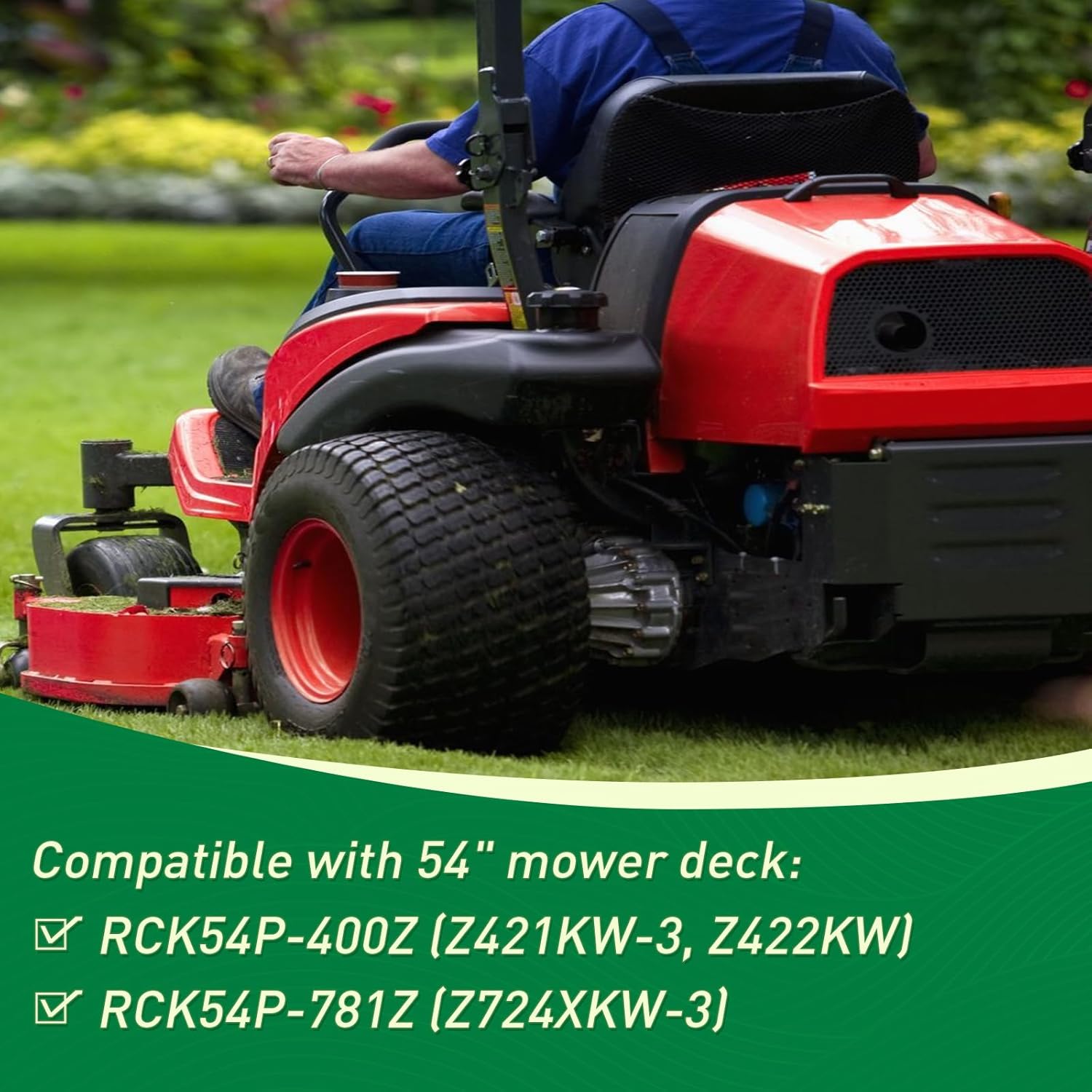 K5613-34340 Mower Blade Compatible with Ku bota 54-Inch Deck, Fits RCK54P-400Z RCK54P-781Z, High Lift Blade Replaces K5613-34340, 3 Pack