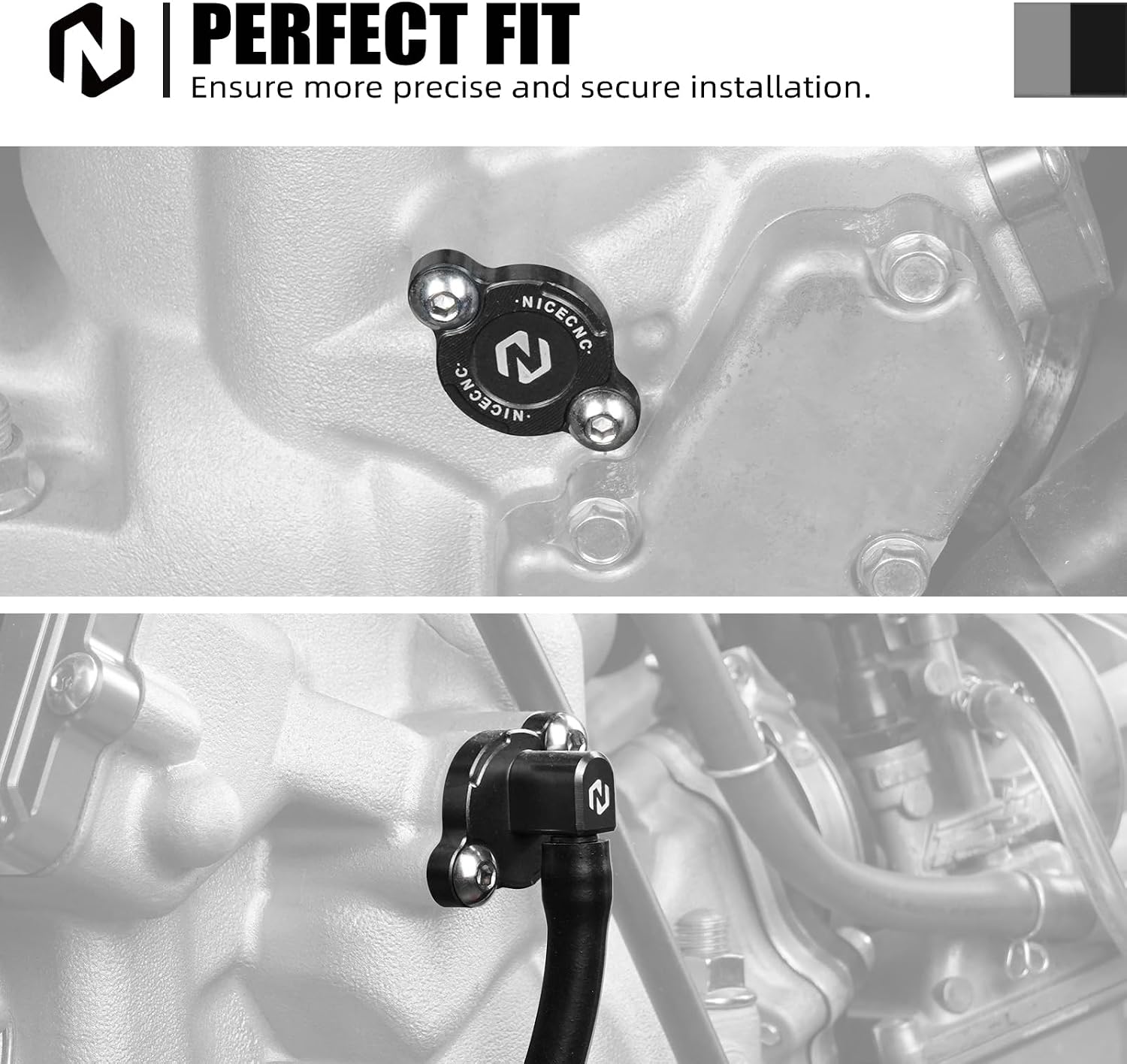 NICECNC Dirt Bike Cylinder Power Válvula Holder Compatible with Yamaha YZ250 1999-2024 YZ250X 2016 2017 2018 2019 2020 2021 2022 2023,Aluminum