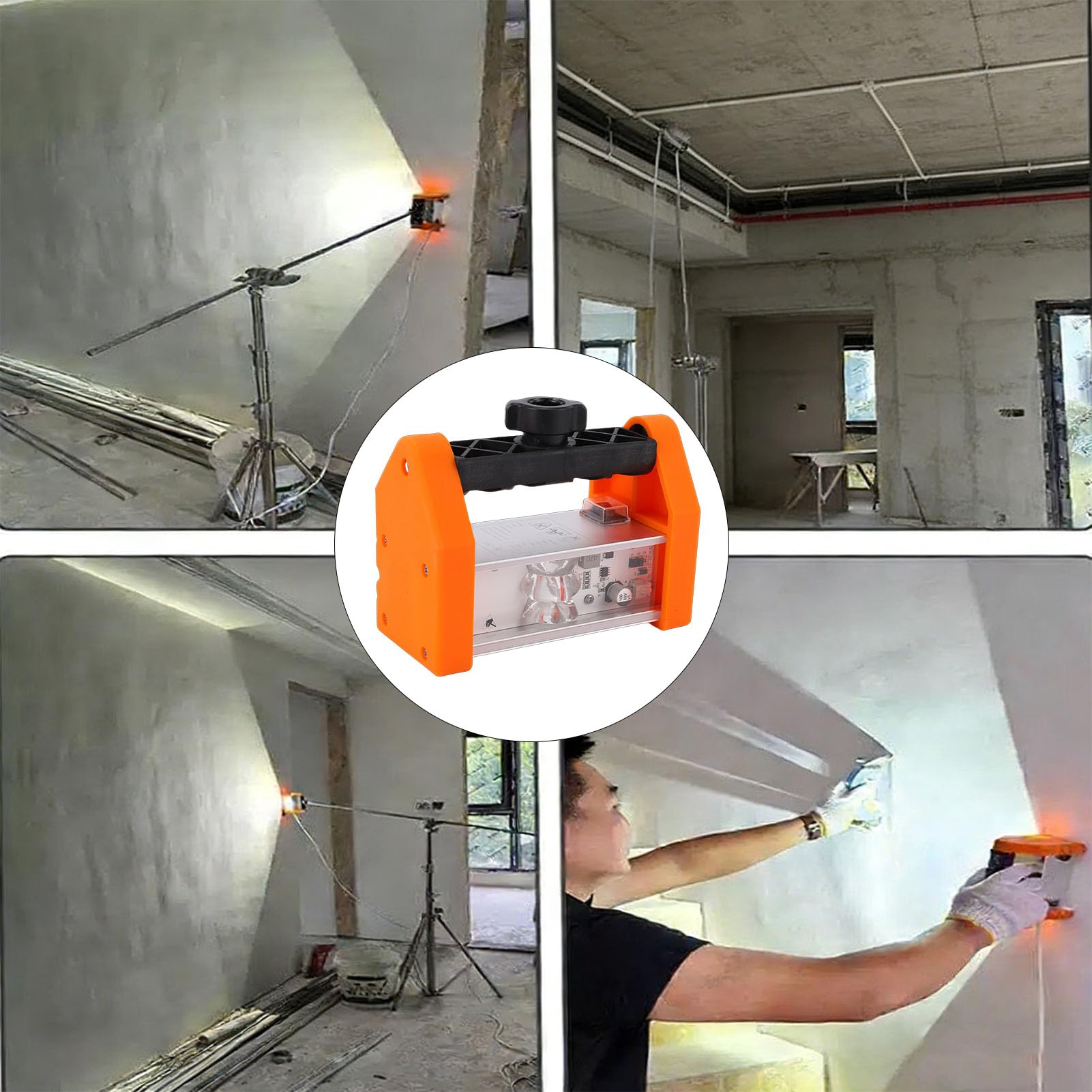 Lampada da Ispezione a Parete a LED Resistente 1500LM per Finitura Lucidante Adatta a Professionisti e Appassionati di Fai da Te Policarbonato ABS 150 X 78 X 107 Mm