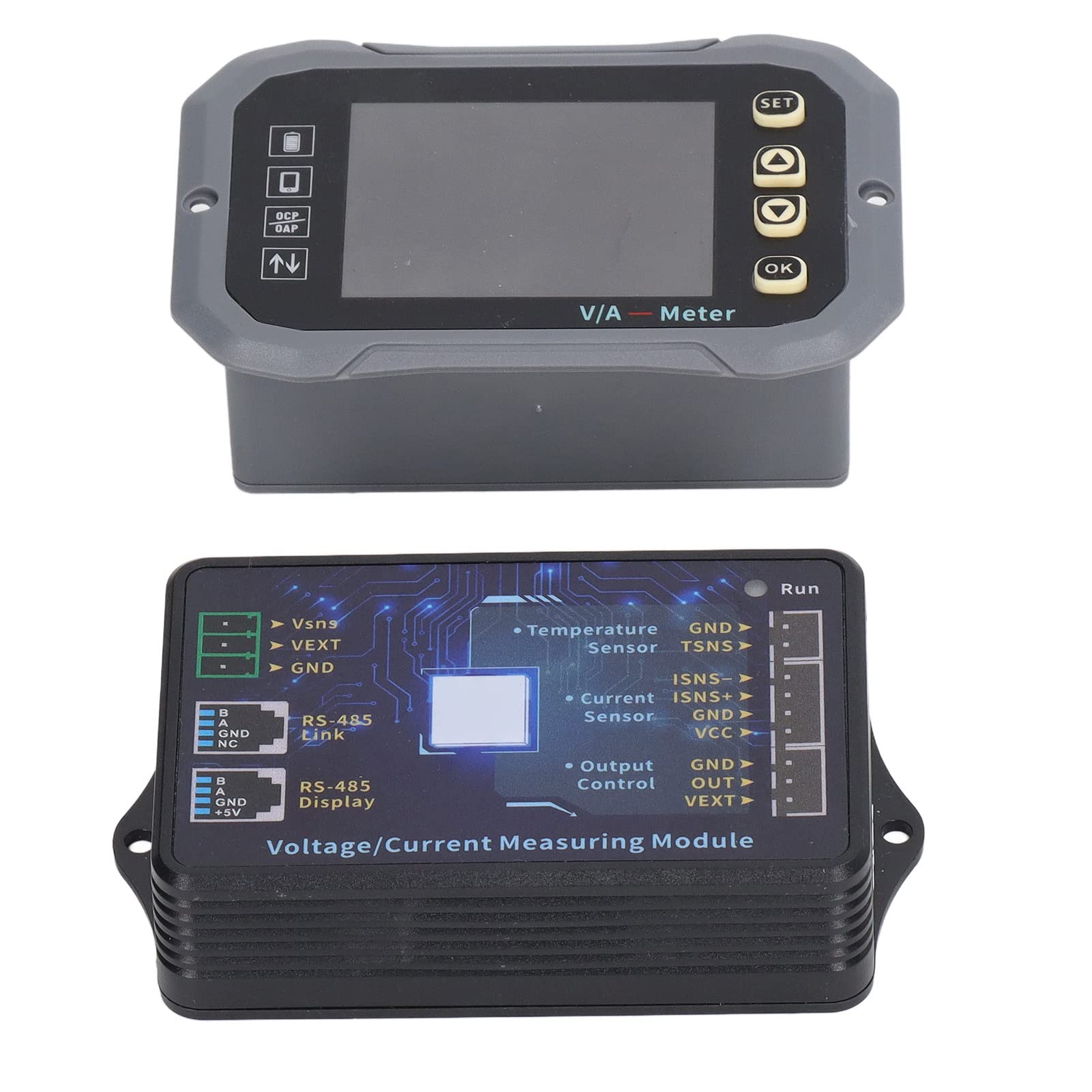 Domary Monitor Akumulatora 100 A, Wyświetlacz LCD o Przekątnej 2,4 Cala z