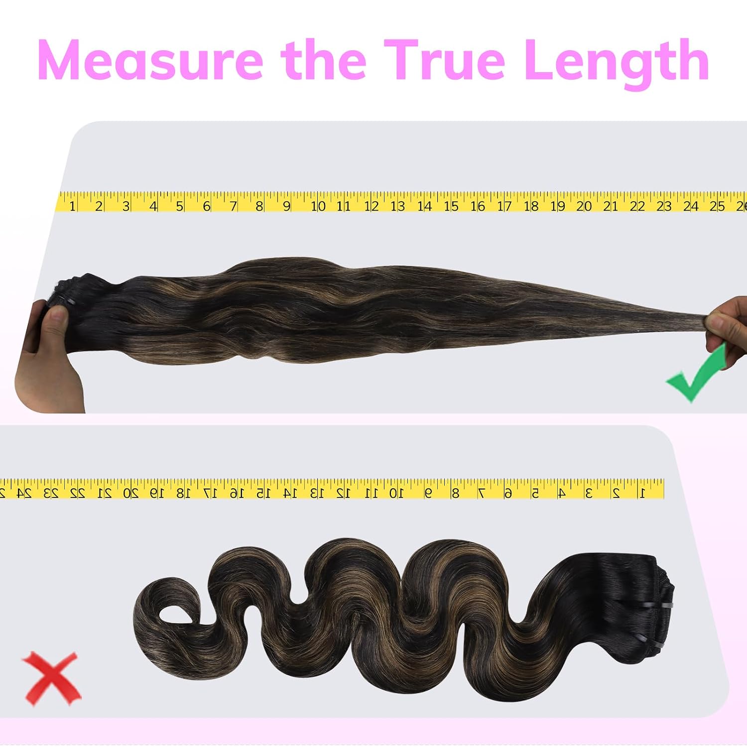 IDN BEAUTY Seamless Clip In Hair Extensions Human Hair, Body Wave 14 Inch 110g 7pcs, 1B/6/1B Balayage Natural Black to Chestnut Brown Remy Hair Seamless Clip Ins For Black Women PU Invisible Edge