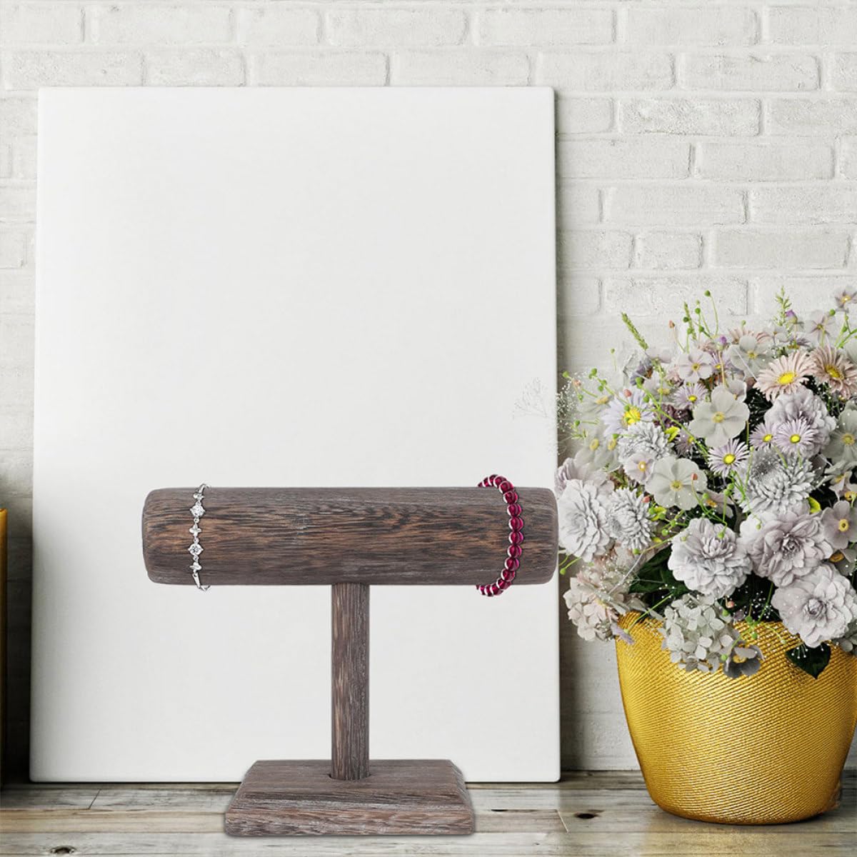 2 Stück Stirnbandständer Leichter Haarspangen Organizer Halter Praktischer Kopfband Displayständer für Schreibtisch und Ladentheke in Kaffee