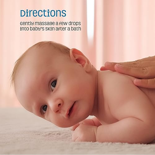 Miniatura 4 de Natures Baby Organics Aceite de bebé  Aceite de bebé calmante e hidratante  sin aceite mineral y no grasoso  piel suave y saludable  Aceite de