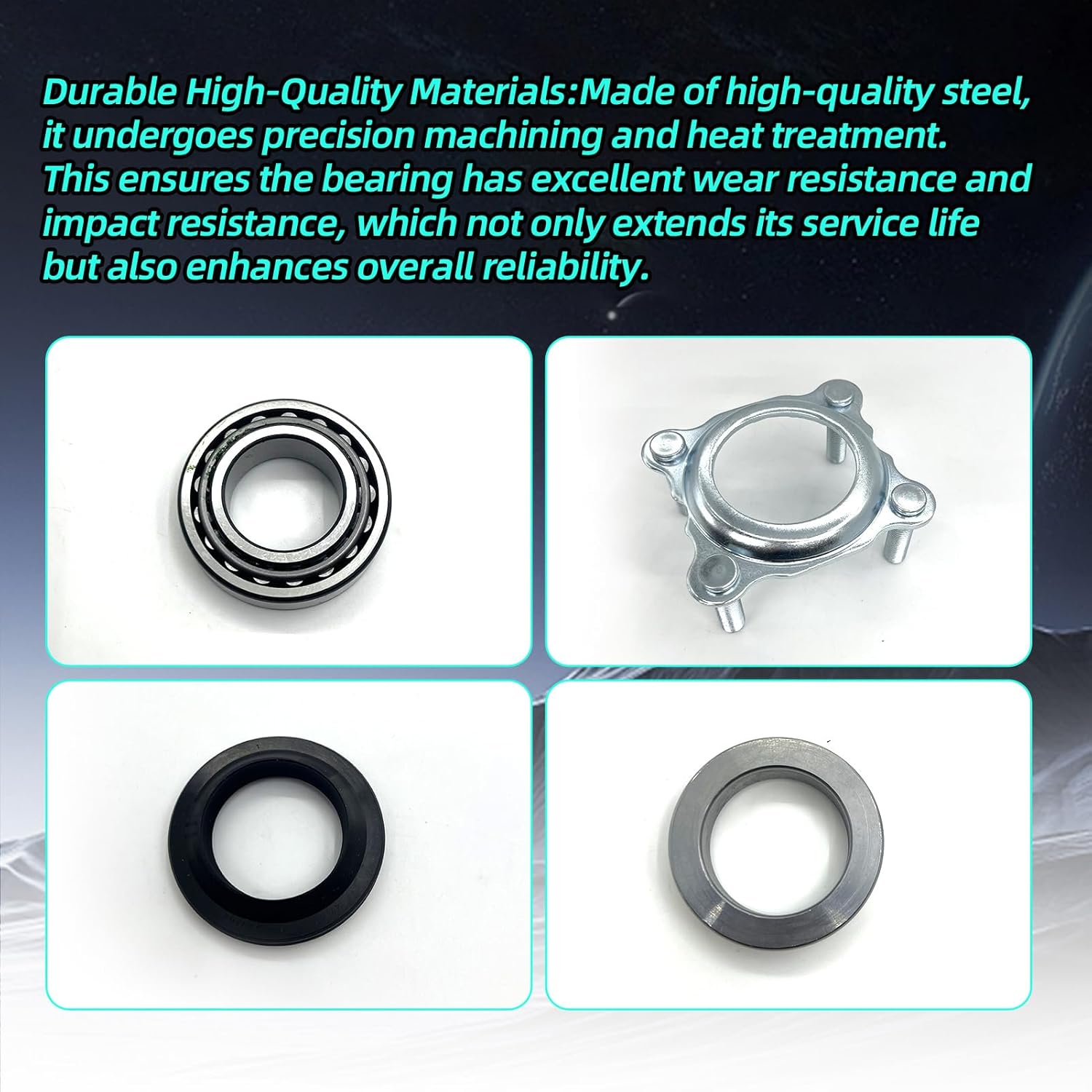 Rear Axle Bearing and Seal Kit for 2007-2017 Jeep Wrangler JK/JKU,Replaces 68008523AA 68003270AA 68499023AA,Axle Shaft Seal Retainer Set