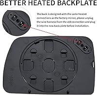 Vista 4 de Espejo lateral de pasajero de repuesto para BMW X5 E53 1998 1999 2000 2001 2002 2003 2004 2005 2006 y Range Rover MK3 2003 2004, espejo lateral