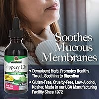 Vista 5 de Nature's Answer Extracto de olmo resbaladizo, 2000 mg, 2 fl oz (2.0 fl oz)