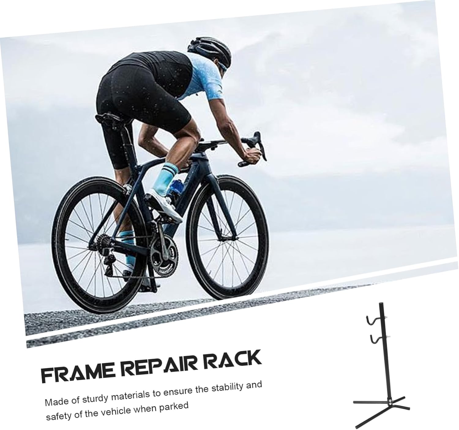 HANABASS Bike Maintenance Support Frame Bicycle Stand Adjustable Clamp for Road Mountain Electric Bikes Space-Saving Design for Garage Indoor Use