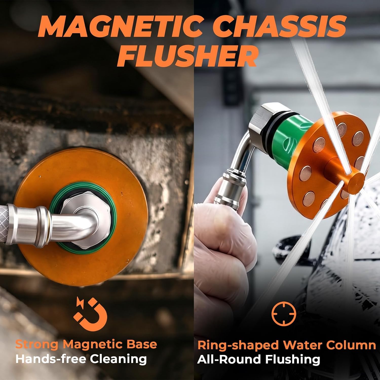 Magnetic Chassis Flusher Kit, Underbody Car Chassis Cleaner with Hose, Protection for SUV,Truck&Off-Road Vehicle Use Frame Flusher image 3