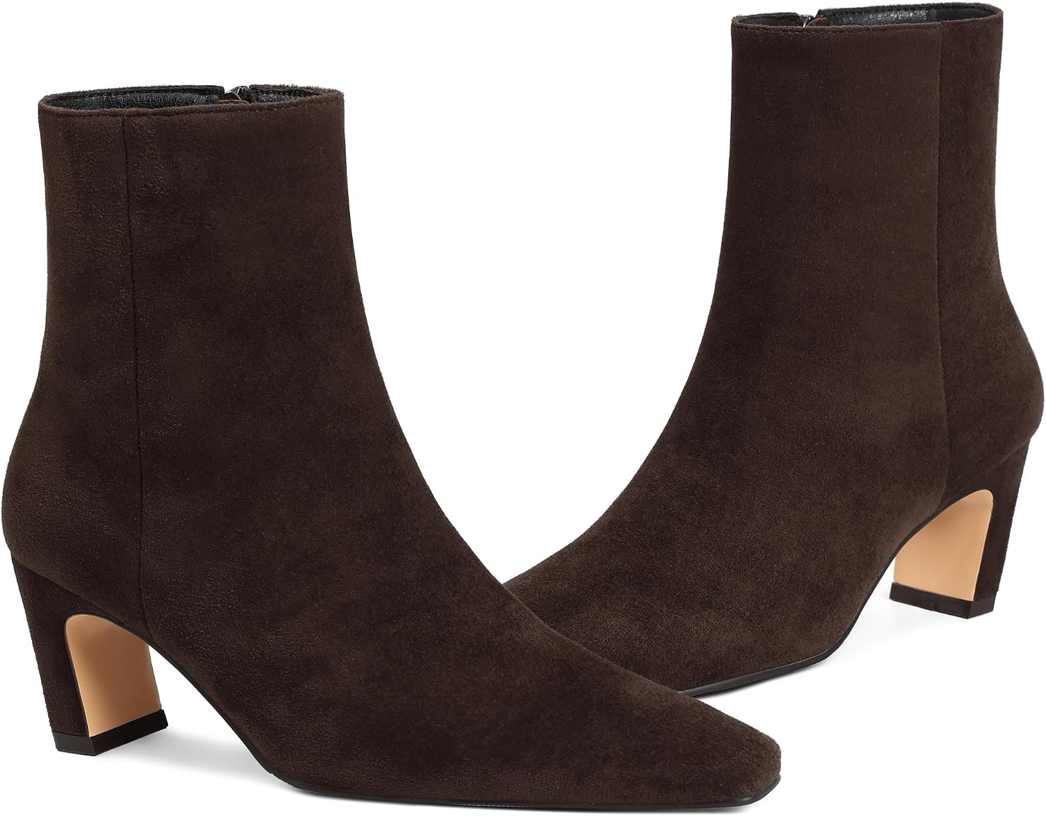 Lovee Cosee Women Ankle Boots 2026 Chunky Low Heels Square Toe Booties image 5
