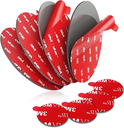 3M VHB - Reemplazo adhesivo adhesivo 4 almohadillas circulares de doble cara de 315 pulgadas para salpicaderoparabrisas con ventosa 4 cintas