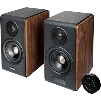 Edifier S880DBMKII Active HiFi Speakers | Hi-Res Audio Wireless LDAC | 88W | DSP | Elegant Wooden Housing | RCA, Optical, Coa