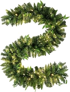 Garland - Garland - Garland con luces (3 x 1 x 1 cm), color verde y verde