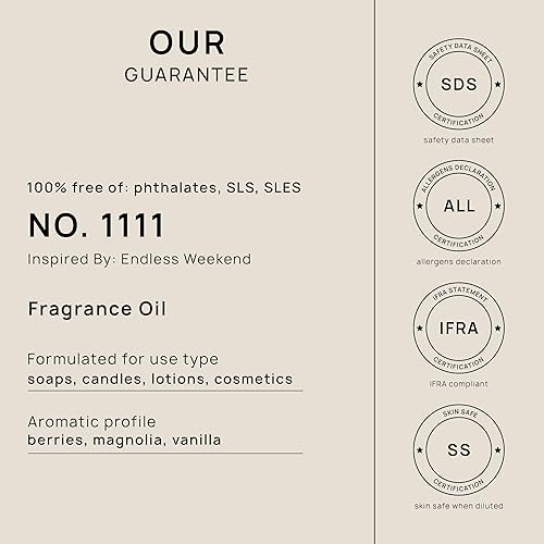 Miniatura 552 de VINEVIDA [4 onzas] Aceite de fragancia de madera de teca de caoba para fabricación de velas y fabricación de jabón, aromas de velas prémium para