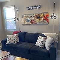 Vista 9 de TISLYCO Black Plug in Chandelier, Crystal Hanging Lights with Plug in Cord 13.12ft and On/Off Switch, Hanging Pendant Light for Kitchen Island