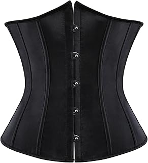 corset underbust femme bustier sexy lingerie gothique vintage corsets medieval victorien grande taille sûrre Taille Satin Mariage