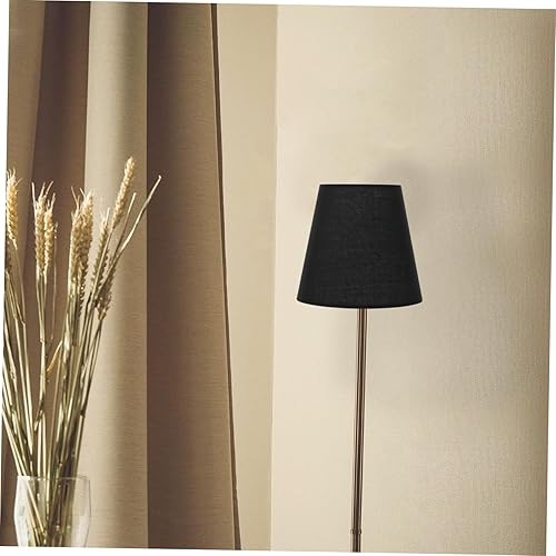 Miniatura 5 de LALAFINA Pantalla de tela para lámpara de tela, pantalla de tela, con clip, pantalla de lámpara pequeña para lámpara de mesa, lámpara colgante de