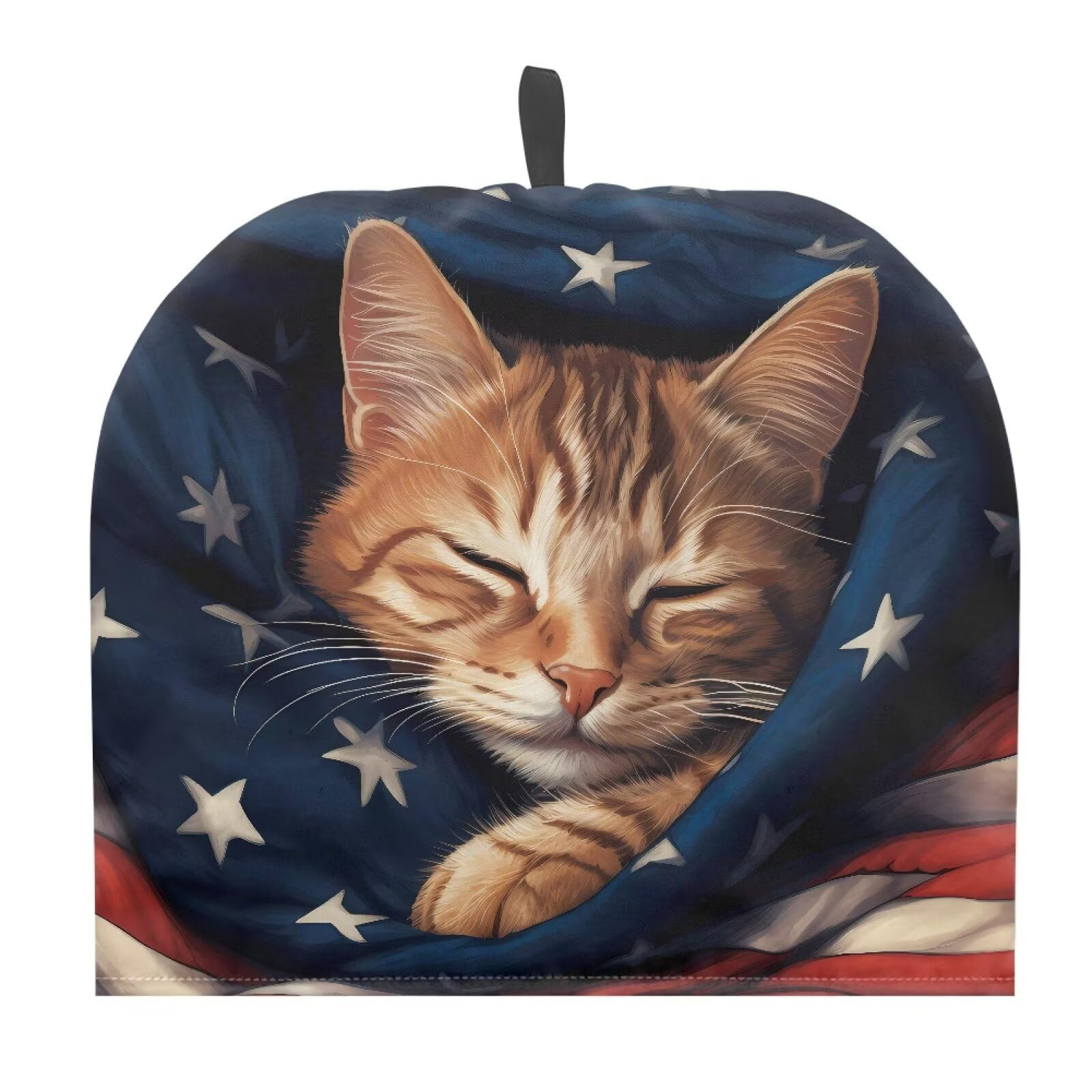 American Flag Teapot Cover Soft Tea Cozy for Teapot Insulated Dust Proof Kettle Kitchen Dust Cover Designed in England 4th of July Tea Pot DéCor Cover