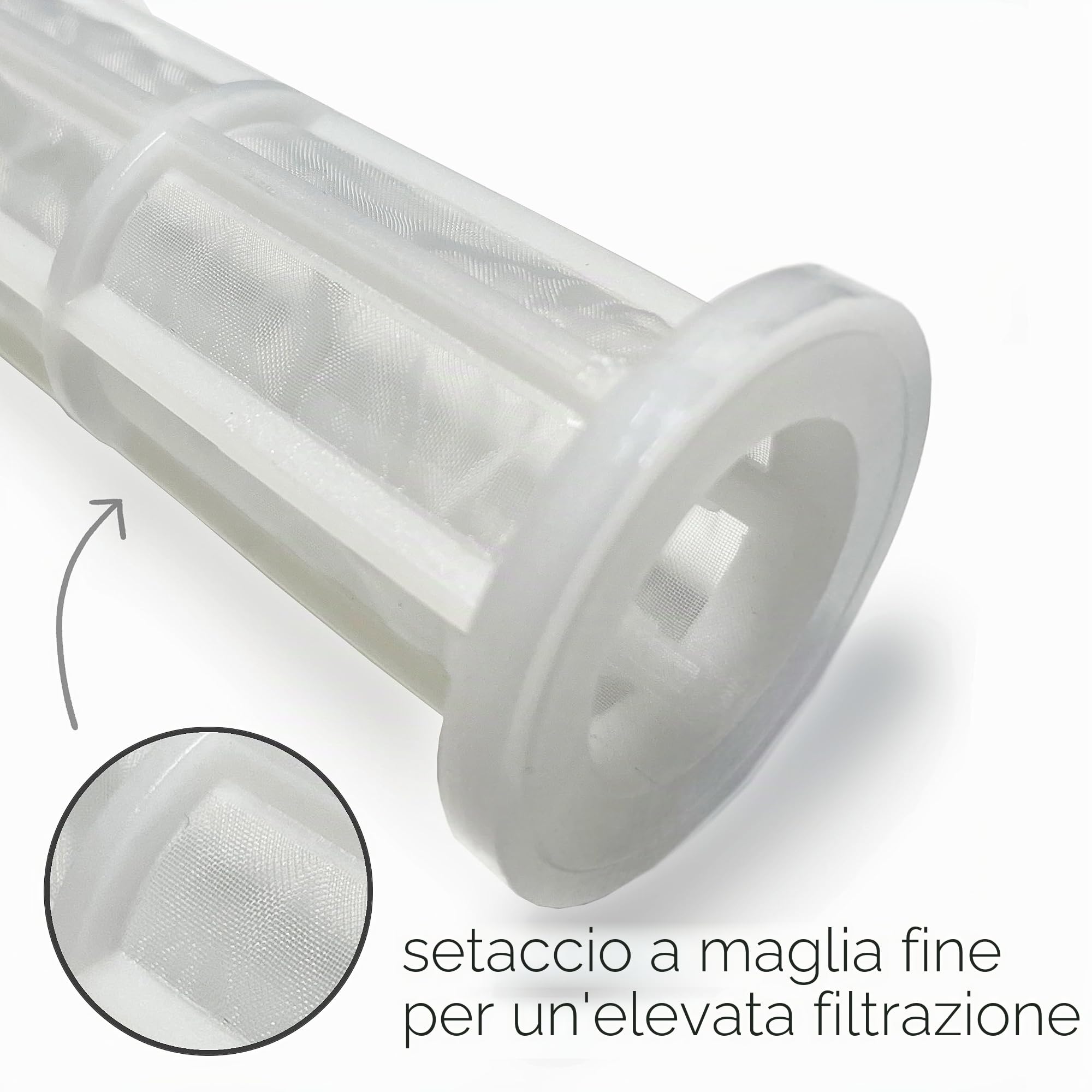 Filtro dell'acqua con filtro di ricambio incluso | come filtro di riempimento per camper, roulotte, roulotte Airstream, barca | con adattatore rapido e valvola di regolazione