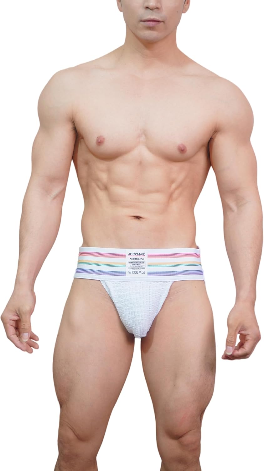JOCKMAIL Men's Jockstrap Underwear Athletic Supporte Mens Jockstrap Underwear Male Sports Underwear for men